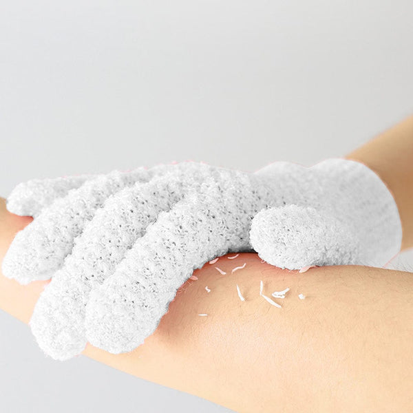 Living Today Exfoliating Gloves White Exfoliators & Scrubs