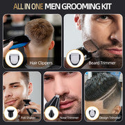 5 In 1 Rechargeable Grooming Kit Clippers & Trimmers