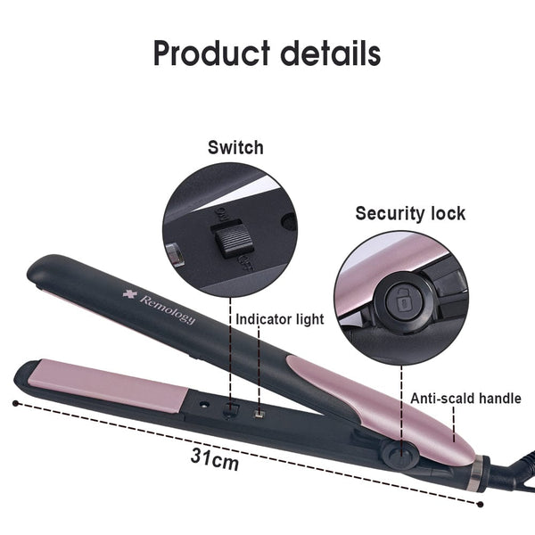 Remology Super Smooth Ceramic Hair Straightener Straightening & Curling Irons
