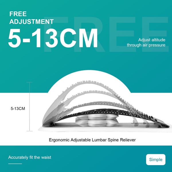 Air Lumbar Spine Reliever Inflatable Back Stretcher With Acupressure & Magnets Other Orthopaedic Products