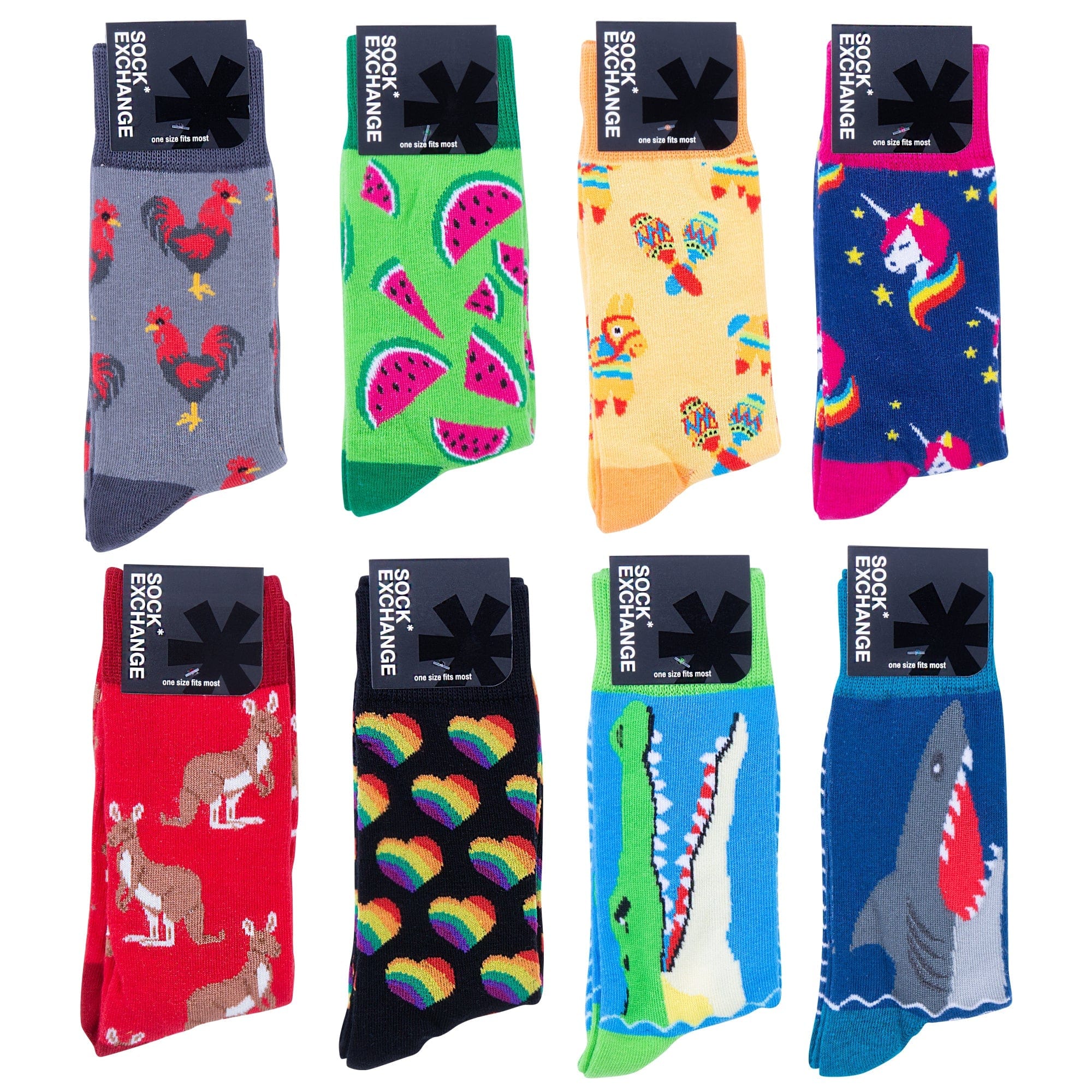 Wholesale 96 Pairs Novelty Assorted Designs Socks