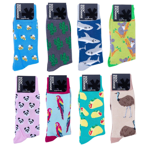 Wholesale 96 Pairs Novelty Assorted Designs Socks