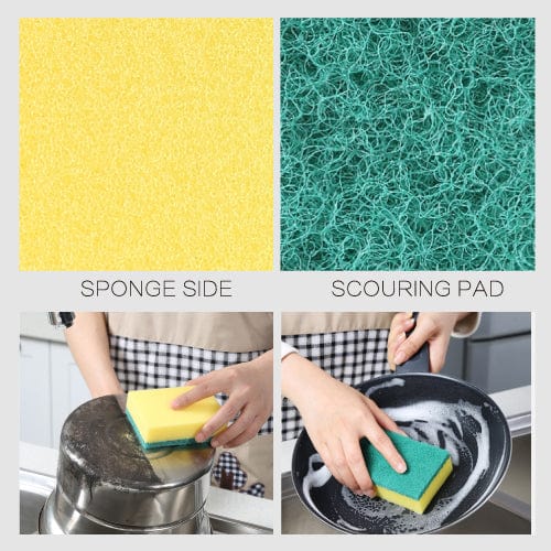 Kitchen Sponge Sourers 10Pcs Sponges & Scourers
