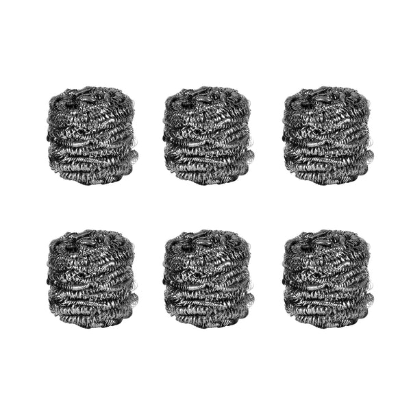 Stainless Steel Scourers 6 Pack Sponges & Scourers