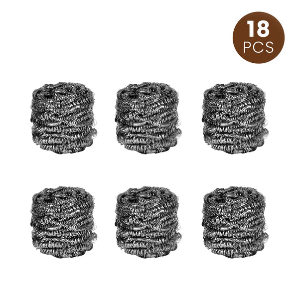Stainless Steel Scourers 18 Pack Sponges & Scourers