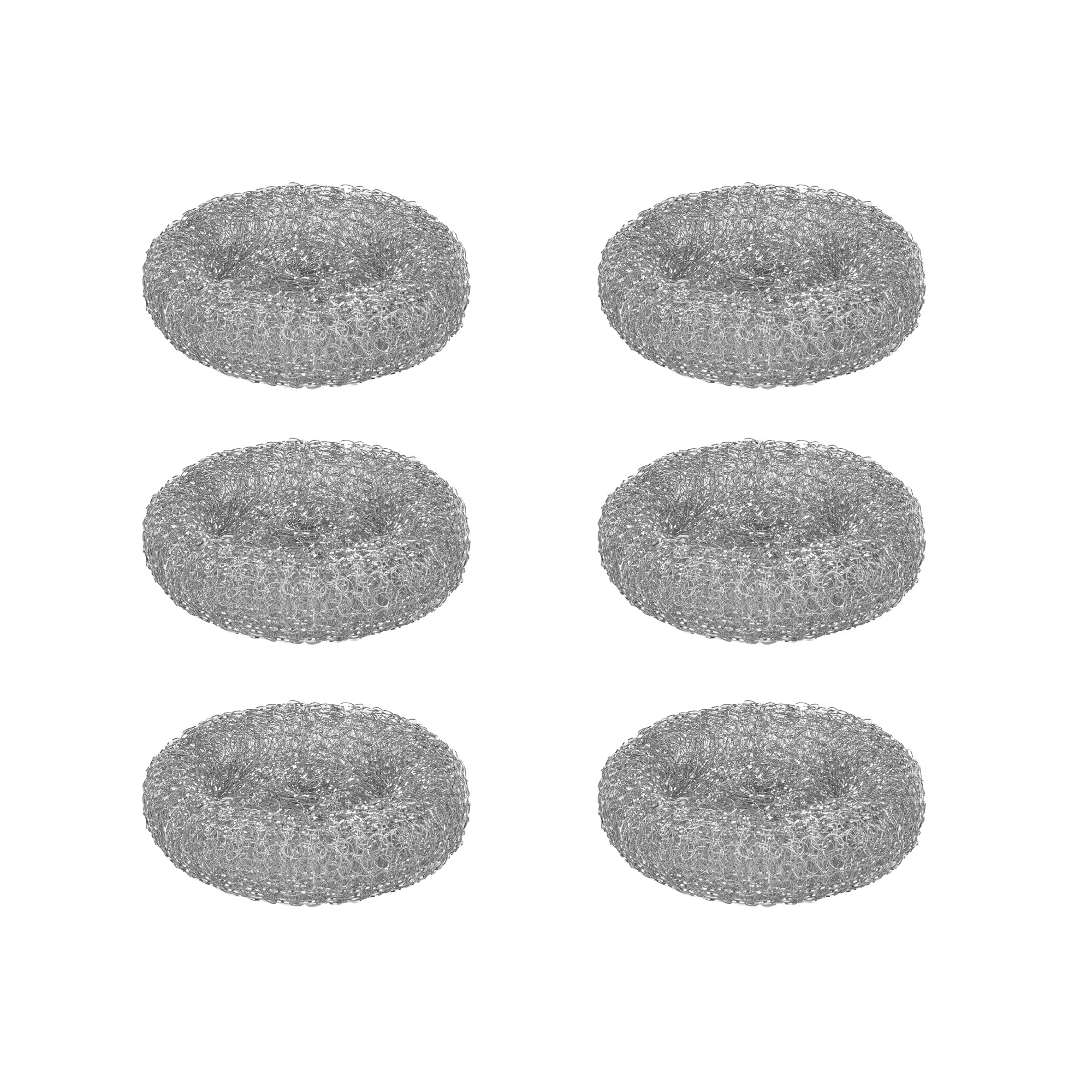 6 Pack Household Cleaning Stainless Steel Jumbo Scourers Sponges & Scourers
