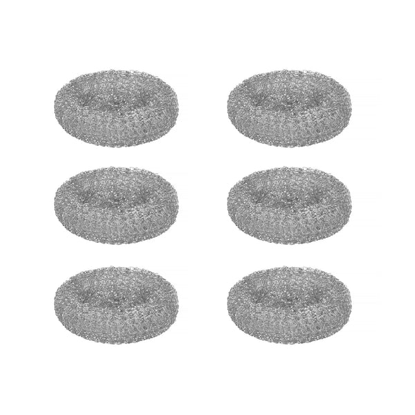 6 Pack Household Cleaning Stainless Steel Jumbo Scourers Sponges & Scourers