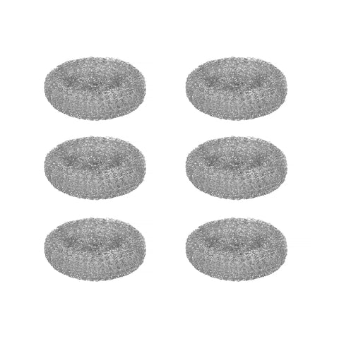 6 Pack Household Cleaning Stainless Steel Jumbo Scourers Sponges & Scourers
