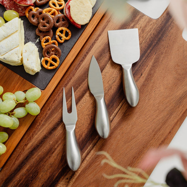 Clevinger Belmont 3 Piece Stainless Steel Cheese Knife Set Cutlery Sets