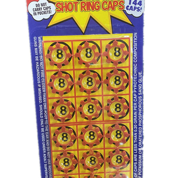 2X Plastic 8 Shots Toy Cap Gun With 144 Free Caps Other Outdoor Toys