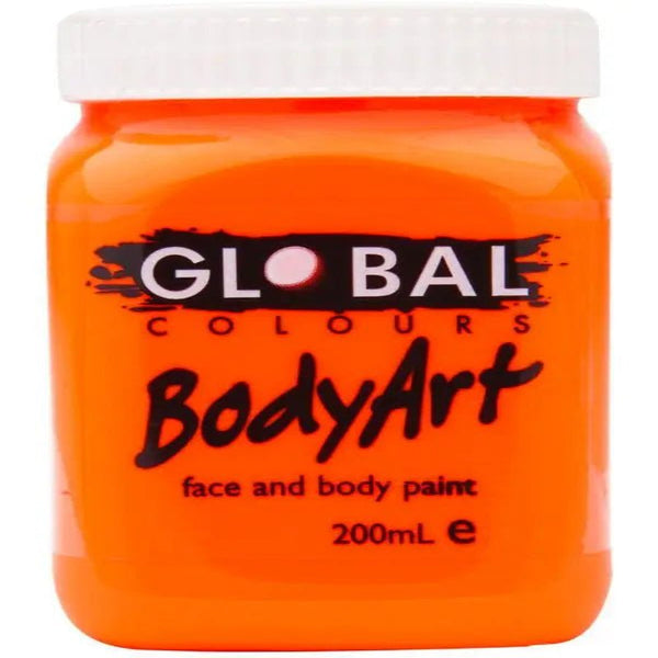 Global Colours Bodyart Face And Paint In Jar 200Ml Performance Quality Deep Green Acrylic Paint