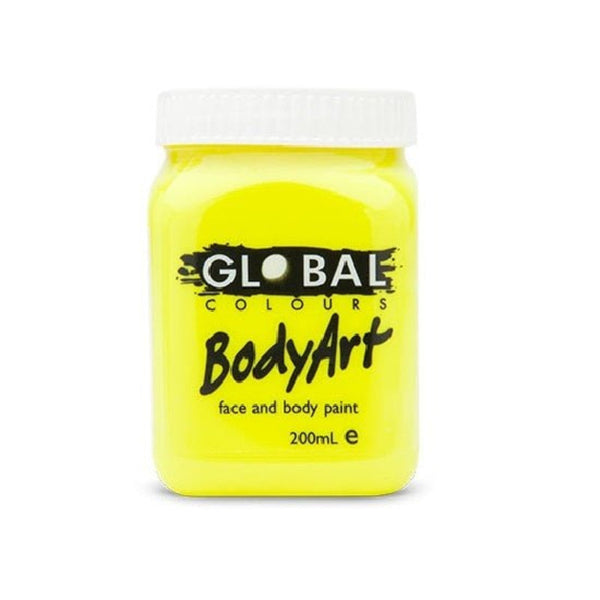 Global Colours Bodyart Face And Paint In Jar 200Ml Performance Quality Deep Green Acrylic Paint