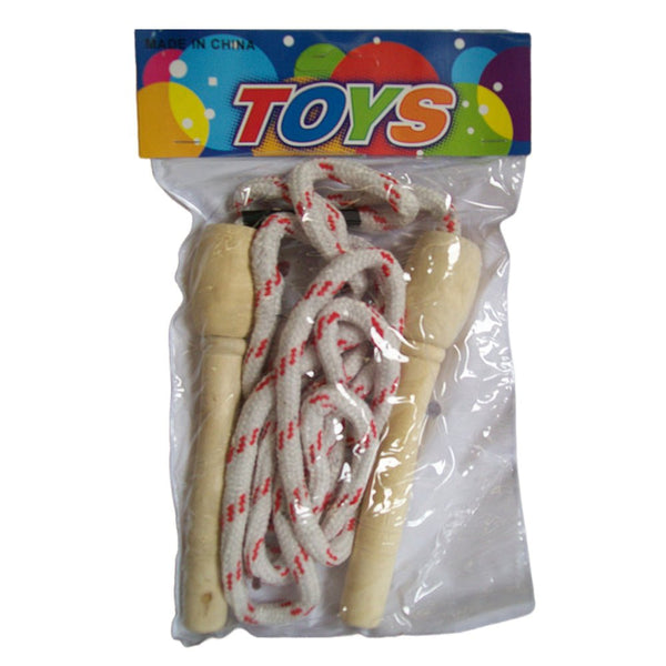 3X Skipping Rope With Wooden Handles Skip Jump Ropes