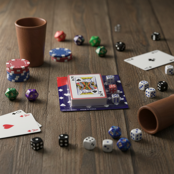 Playing Card With 6 Colourful Dices Playing Cards
