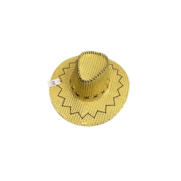Sequin Cowboy Party Hat Pink Hats