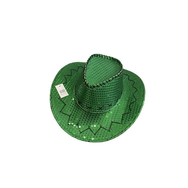 Sequin Cowboy Party Hat Pink Hats