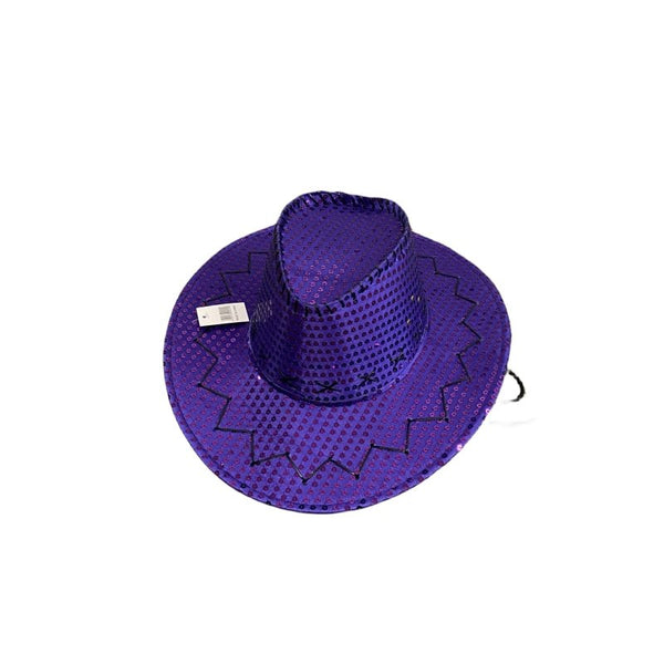 Sequin Cowboy Party Hat Pink Hats
