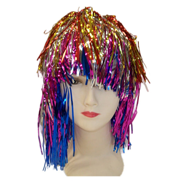 Tinsel Wig Multi Colours Wigs Facial Hair