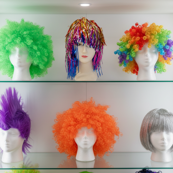Tinsel Wig Multi Colours Wigs Facial Hair