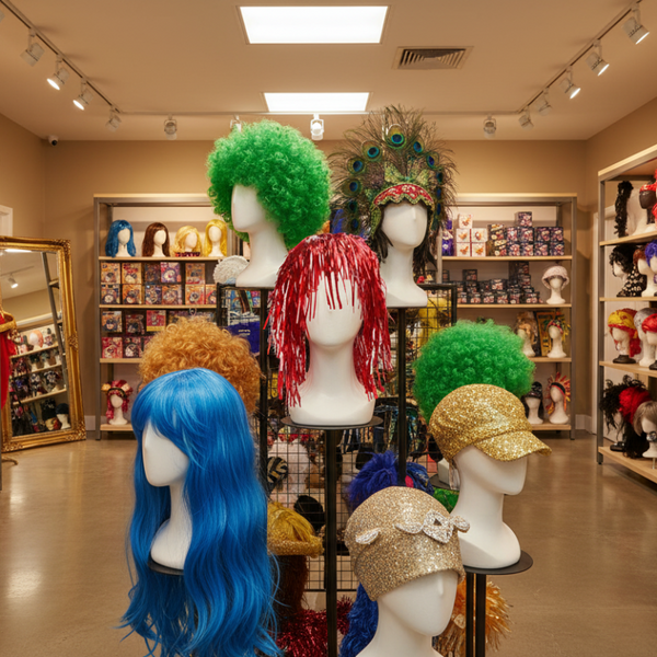 Party Tinsel Wig Assorted Colour Red Hair Extensions