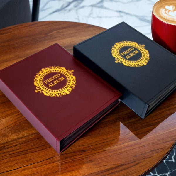 Classic Photo Album 200 Pcs 4X6 Photos Red And Black Photo Albums & Boxes