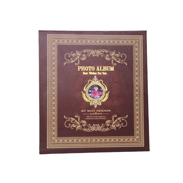 Extra Large 600 Pocket Leather Photo Album Silver Photo Albums & Boxes
