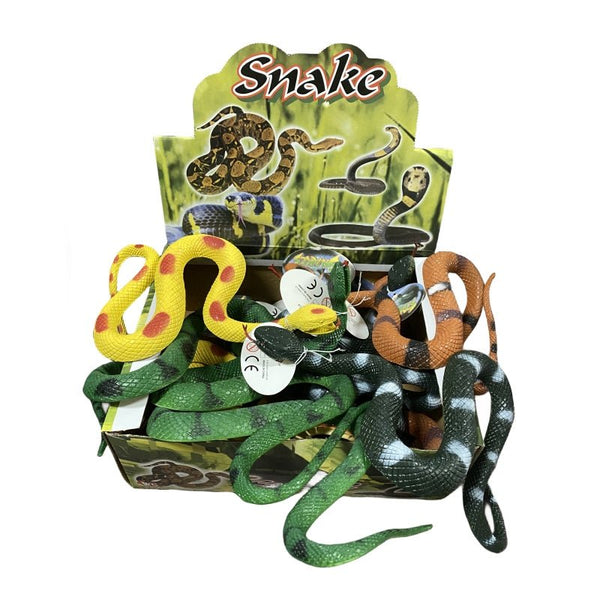4X Rubber Snakes Realistic Trick Simulation Whimsy Fake Garden Pretend Toy Other Pretend Play