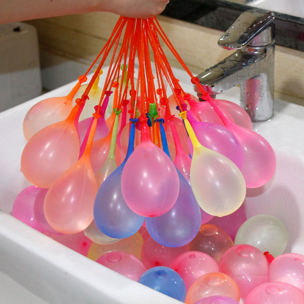 6 X Bunches Of Water Balloons Total 111 Pack Rapid Filling Self Sealing Outdoor Toy Balls