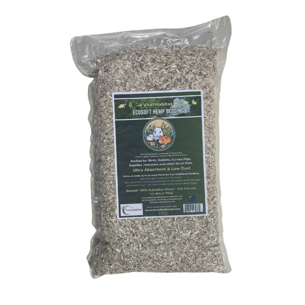 Ecosoft Natural Hemp Bedding | 5L A0.7Kg Small Animal Supplies