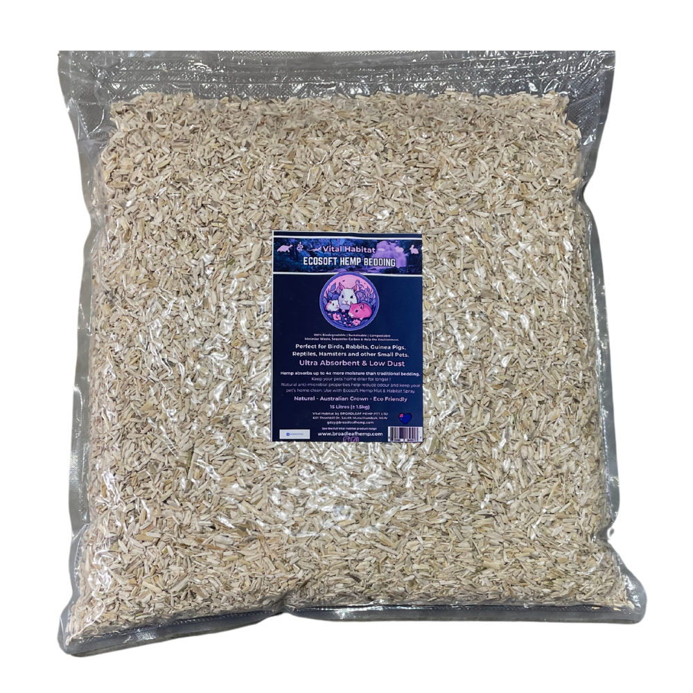 Ecosoft Natural Hemp Bedding | 10L A1.5Kg Small Animal Supplies