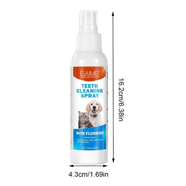 2 Pcs Pet Oral Breath Freshener Spray | Eliminates Bad Dental Care For Dogs & Cats Dog Grooming