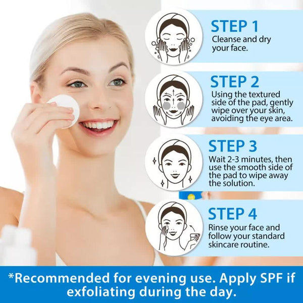 Aliver Glycolic Acid Pads With Vitamins B3b5 & Ce 40 Anti Aging Products