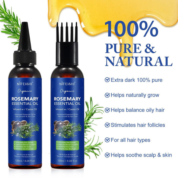 Nifeishi Organic Rosemary Essential Oil 120Ml Massage Oils & Lotions