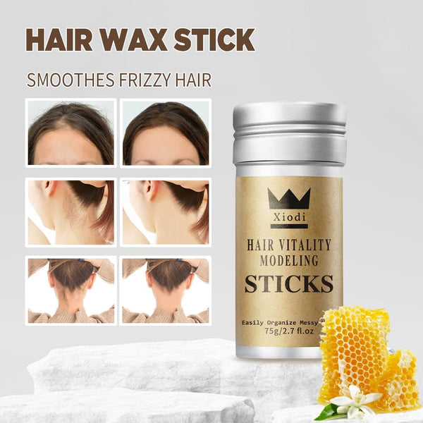 2X Hair Edge Control Wax Stick | 75G Each Natural Styling For Relaxed & Hair Colouring