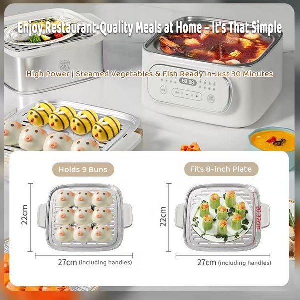 Hoper Layer Multifunctional Three Layer Stainless Steel Steamer Au Modeal Electric Steamers