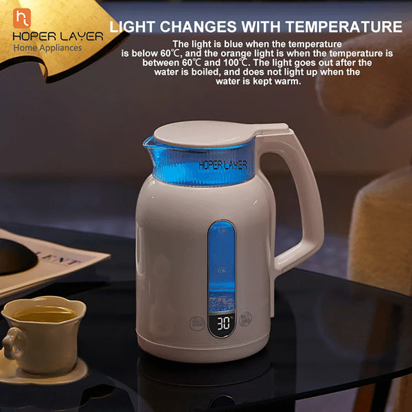 Hoper Layer Insulation Electric Kettle 1.5L 1500W Water Boiler K15 G1 Kettles