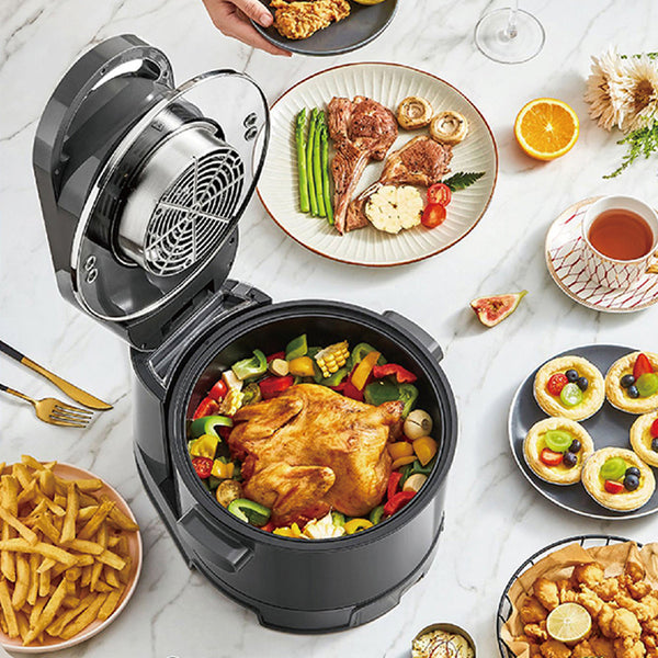 Hoper Layer Multi Functional 2 In 1 Air Fryer Smokeless Bbq Grill Air Fryers