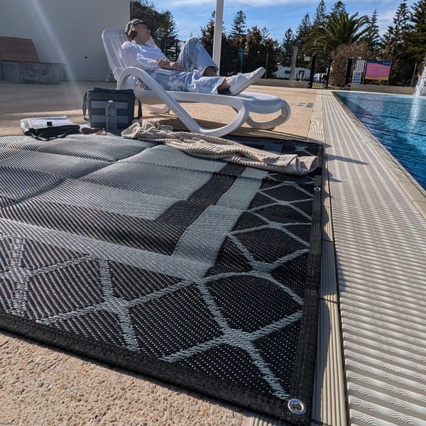 Alfresco 1.8M X Recycled Poly Camping Mat Door Mats & Floor Mats