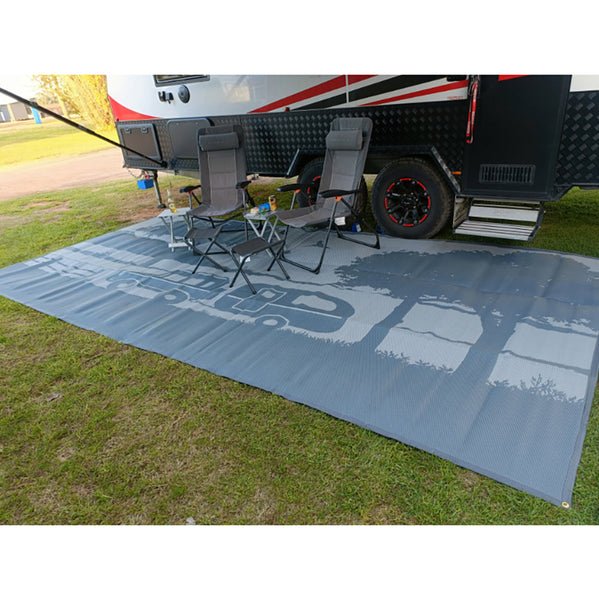 Camping 5M X 2.4M Recycled Mat Door Mats & Floor Mats