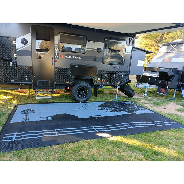 Country Grey 3M X 1.8M Recycled Mat Door Mats & Floor Mats