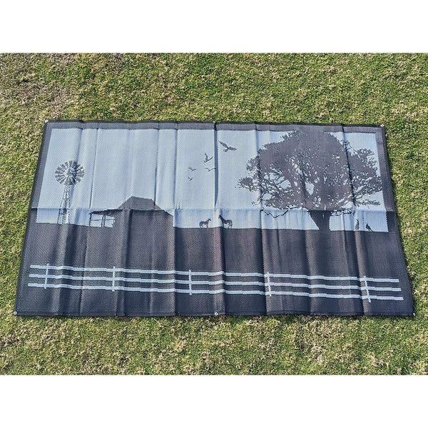 Country Grey 3M X 1.8M Recycled Mat Door Mats & Floor Mats