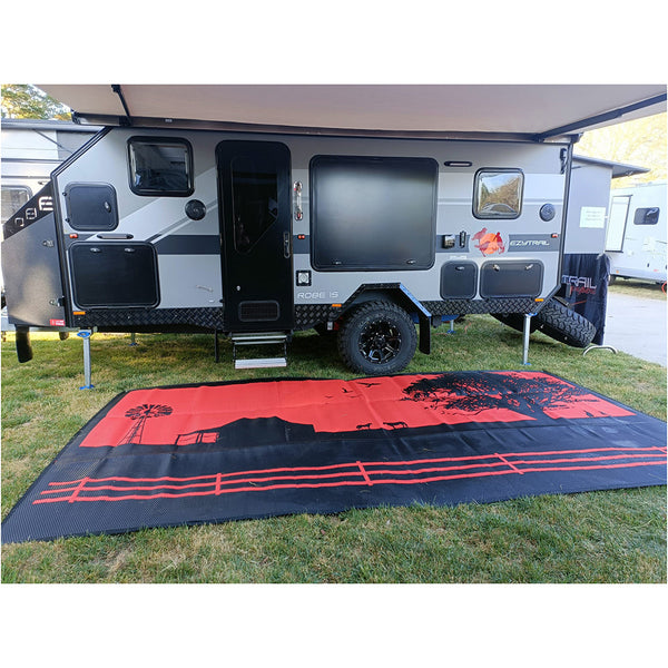 Camping Mat Warehouse Country Orange 5M X 2.4M Recycled Door Mats & Floor Mats