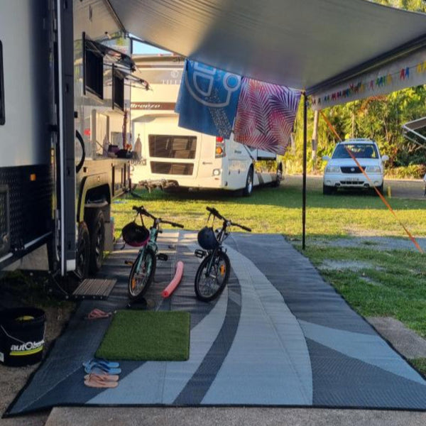 Camping Mat Warehouse Swish Grey 6M X 2.4M Recycled Poly Door Mats & Floor Mats