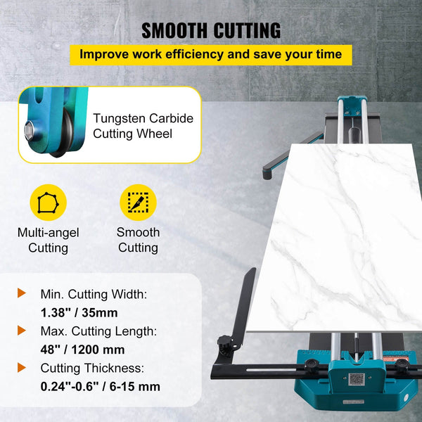Manual Tile Cutter 1200Mm Cutting Machine W/ Laser For Ceramic Cutting Tools