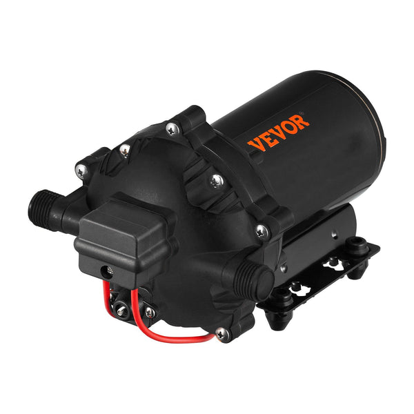 Vevor Rv Water Pump 5.3 Gpm 5.5 Gallons Per Minute 12V Automatic 70 Psi Diaphragm With 25 Foot Coiled Hose Washdown Pumps For Boats Caravan Marine Yac
