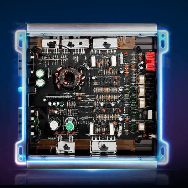 Car Audio Amplifier 2 Channel Bridgeable Full Range Class Ab Stereo Max. X 300W At 4 Ohms / 600W High Output For Suvs Pickups And Off Road Vehicles Ot