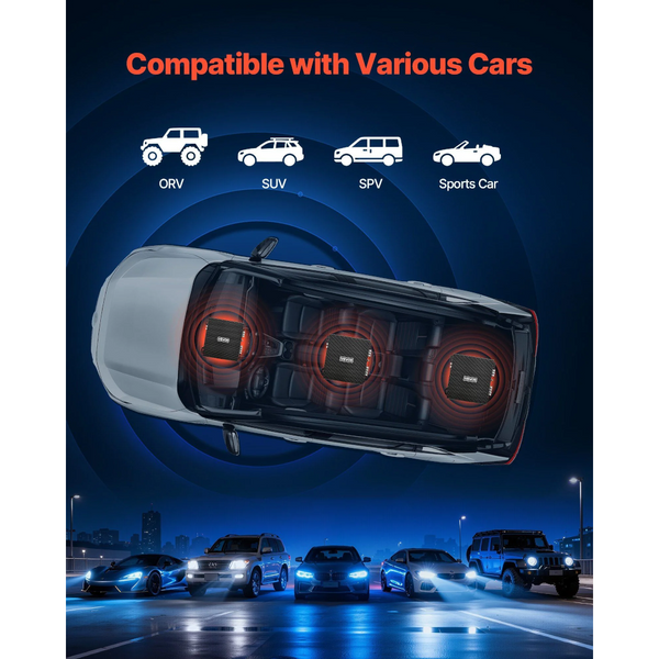 Car Audio Amplifier 2 Channel Bridgeable Full Range Class Ab Stereo Max. X 300W At 4 Ohms / 600W High Output For Suvs Pickups And Off Road Vehicles Ot