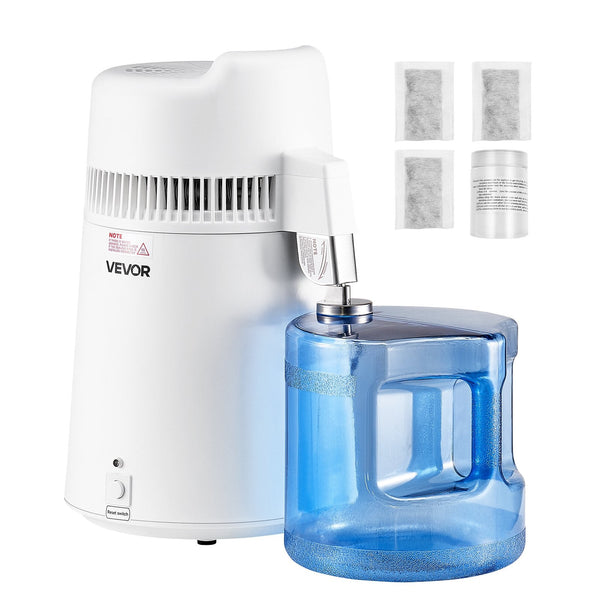 6L Water Distiller Home Countertop Purifier Machine 900W Plastic Container Water Filters