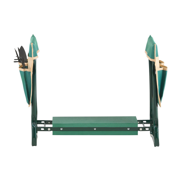 Garden Kneeler And Seat 6 In Wide Kneeling Pad Heavy Duty Stool Folding With 2 Tool Bags Relieve & Back Pain Portable Bench For Women Grandparents Gar