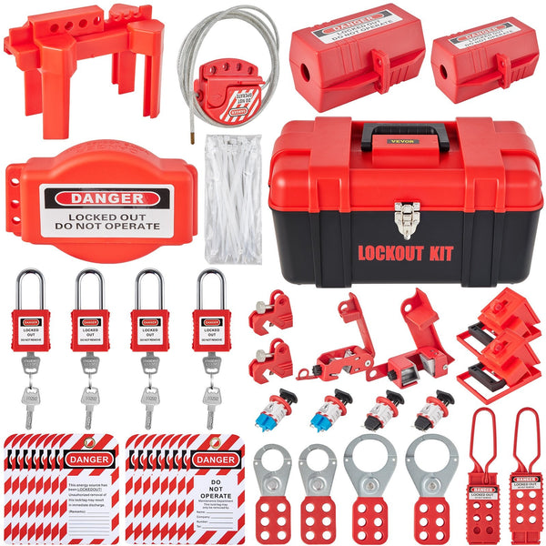 42 Pcs Lockout Tagout Kits Electrical Loto For Risk Removal Other Electrical Equipment